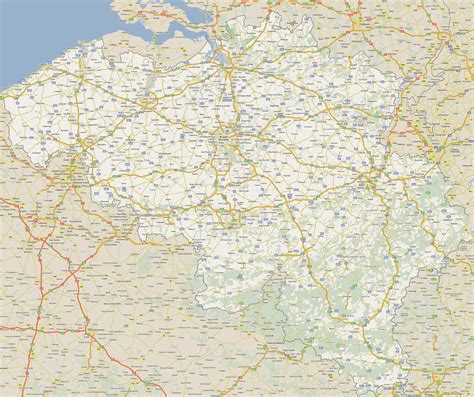 Belgium Highways Map