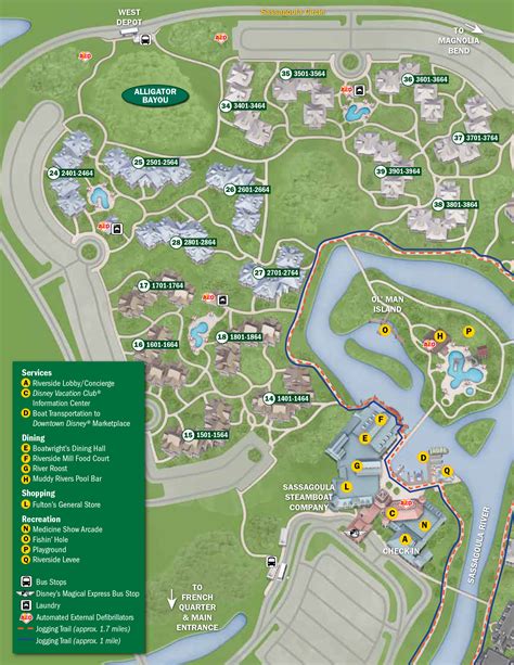 2013 Port Orleans Riverside guide map - Photo 2 of 4