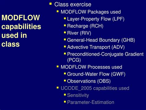 Processing MODFLOW Tutorial 的图像结果
