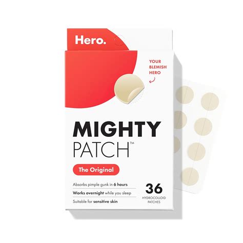 Mighty Patch Hero Cosmetics Hydrocolloid Acne Absorbing Spot Patches
