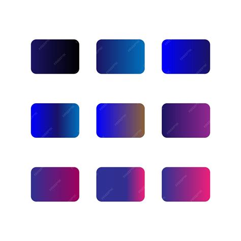 Premium Vector | Blue and Purple gradients set