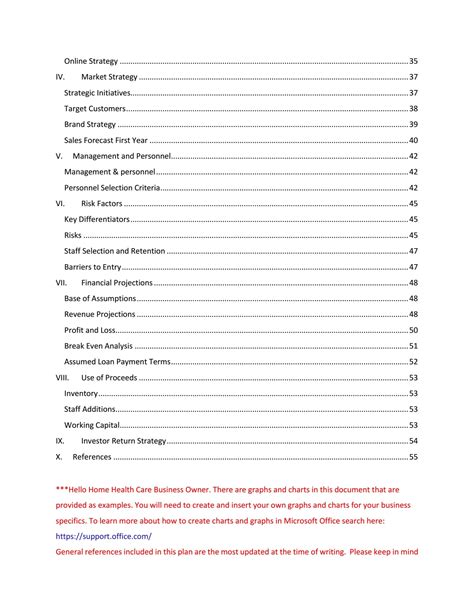 Free Home Health Care Business Plan Template The Purpose Of A Business ...