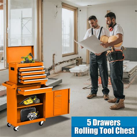 5-Drawer Rolling Tool Chest, Removable High Capacity India | Ubuy