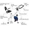Dolphy Folding Stationary Exercise Bike with 8-levels Magnetic ...