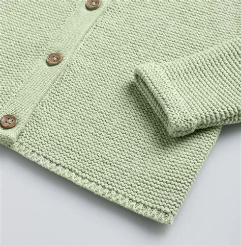 Buy Stellou & friends Knitted Baby Cardigan | Unisex Finely-Knit Baby ...