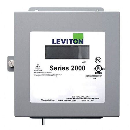 Leviton Energy Meter, Lcd, 120/208Vac Wye 2K208-4W | Zoro