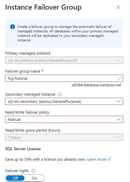 Image result for SQL Managed Instance Failover Group
