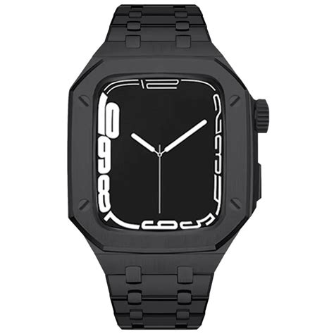 Luxury Metal Mod Kit for Apple Watch | Leather & Stainless Steel Strap ...