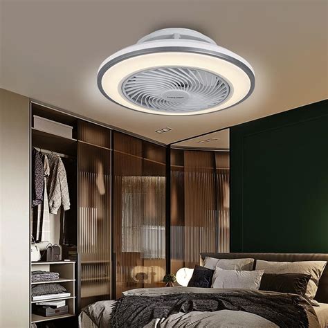 Buy CITRA 500 MM Round Grey Mesh Ceiling Light with Fan LED Chandelier ...