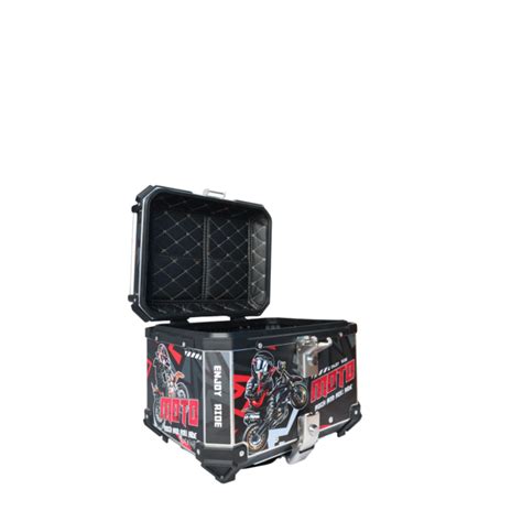 Aluminium 45 Litre Graphic Black Moto GP | Motocare