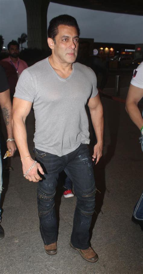 Salman Khan Stepped Out Wearing Acid Wash Jeans And Heeled Boots