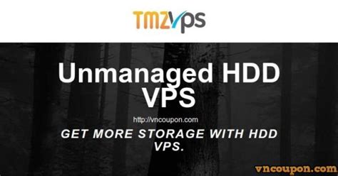 tmzVPS - Unmanaged VPS with 2GB RAM/ 50GB HDD 仅 $6.8每月
