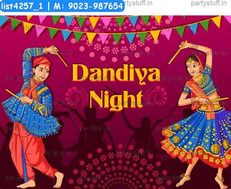 Dandiya Girls duet classic grids Tambola Housie in Dandiya theme