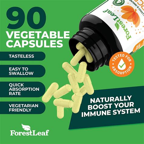 Buy Forest Leaf - Quercetin 500mg - Quercetin with Bromelain, Vitamin C ...