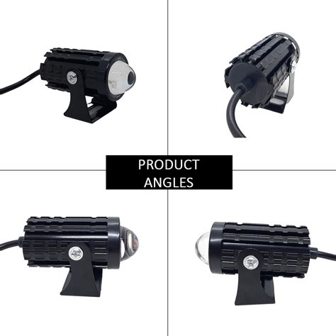 Liu HJG Mini Driving LED Fog Light 36W, 5 Modes (White/Yellow/Red), Un