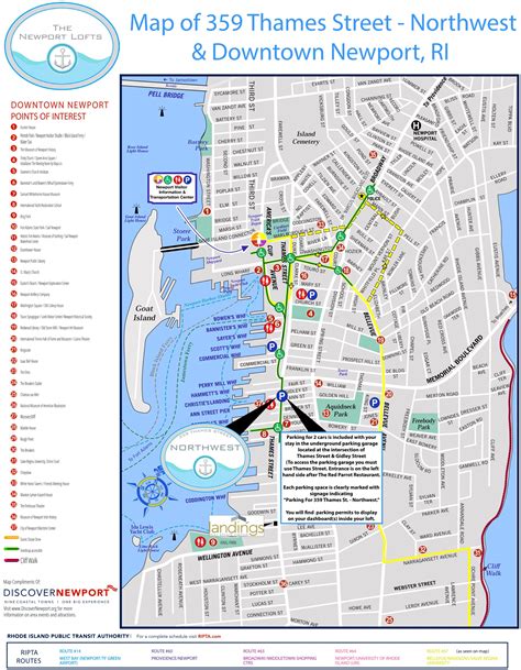 Map Of Downtown Newport Ri