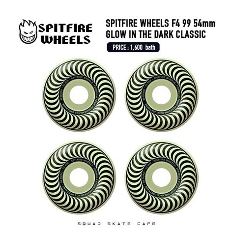 SPITFIRE WHEELS 54mm 99duro F4 Classics Glow in the dark | LINE SHOPPING