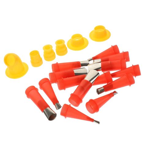 HEMOTON 1 Set Stainless Steel Nozzle Caulk Tool Caulking Finisher Kit ...