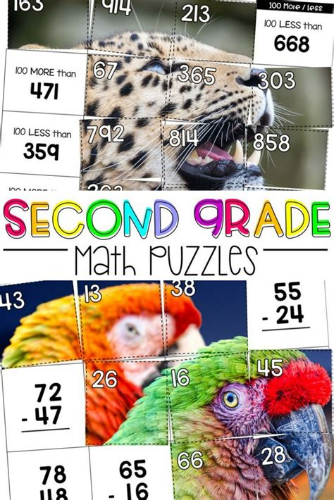 Image result for Second Grade Math Puzzles