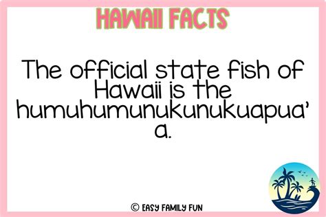 Amazing Facts About Hawaii [Free Fact Cards] - Easy Family Fun- Print ...