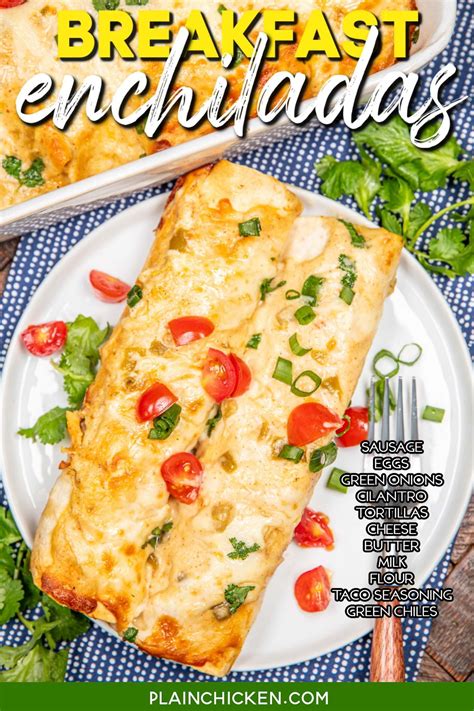 Breakfast Enchiladas - Plain Chicken | Recipe | Breakfast enchiladas ...