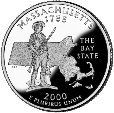 Quarter Dollar 2000 Massachusetts, Coin from United States - Online ...