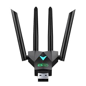AC1300 USB WiFi adapter, suitable for PC desktop 2.4G/5G dual band ...