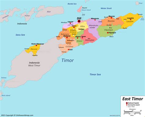 East Timor Maps | Detailed Maps of Timor-Leste (East Timor)
