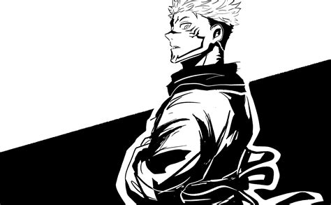 🔥 [50+] Sukuna Black and White Wallpapers | WallpaperSafari