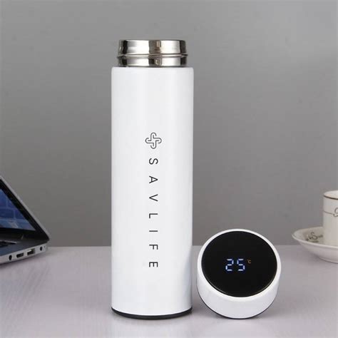 Eon White Bottle |Smart Vacuum Insulated Water Bottle with LED ...