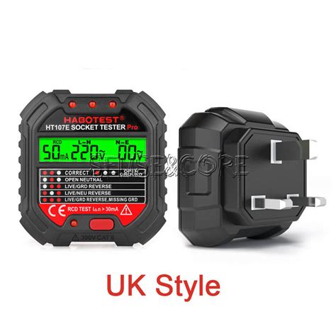 HT107 Electric Outlet Socket Tester RCD- Test India | Ubuy