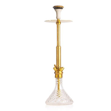 Buy COCOYAYA CRF King Series Hookah - Gold Stem (Transparent Base ...