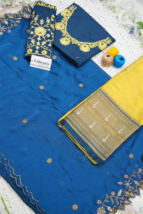 Aparna Women's Woven Design zari work Half Saree with Handwork Blouse ...