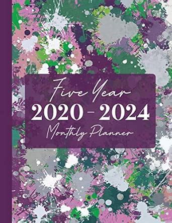 Buy 2020-2024 Five Year Monthly Planner: 60 Monthly Calendars with ...