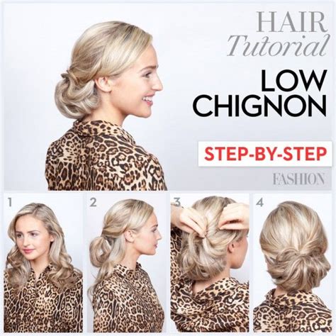 Easy Chignon Tutorial 的图像结果