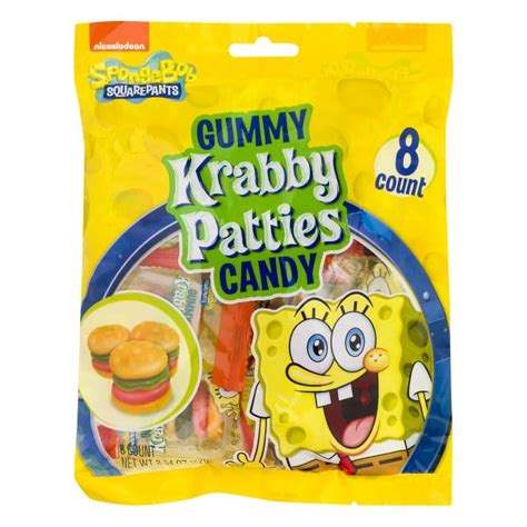 Spongebob Squarepants Krabby Patties Gummy Candy - Walmart.com