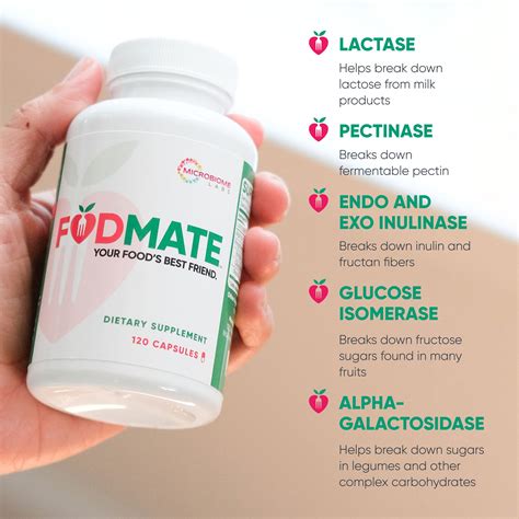 Microbiome Labs FODMATE Digestive Enzymes - Enzymes for Digestion ...