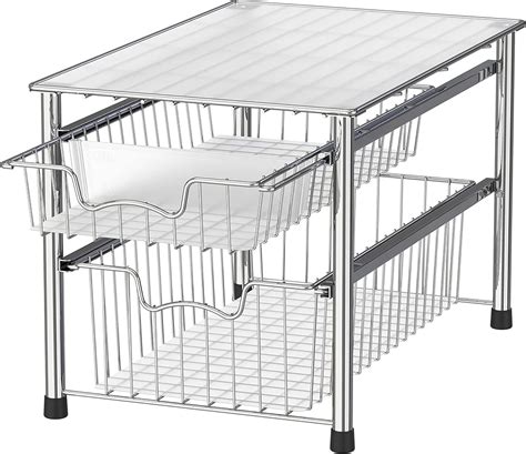 SimpleHouseware Simple Houseware Stackable 2 Tier Sliding Basket India ...