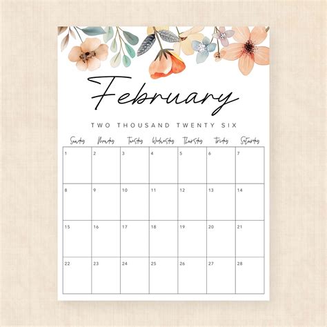 Printable 2026 Calendar · Lush Lagoon