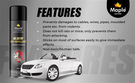 Maple Car Care Rat Repellent Spray for Cars, Car Rat Protection - No ...