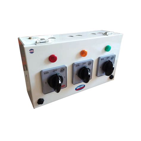 SELVO 63A Three Phase Neutral (TPN) Phase selector Enclosure ...