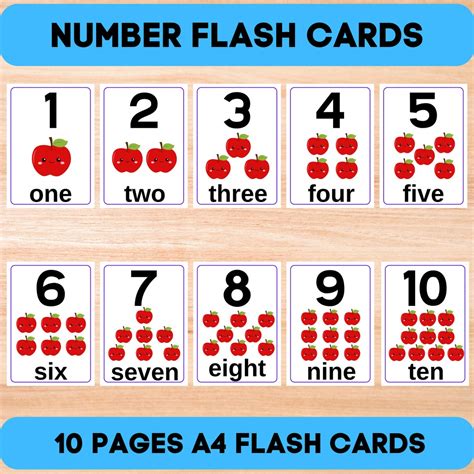 Numbers Flash Cards 的图像结果