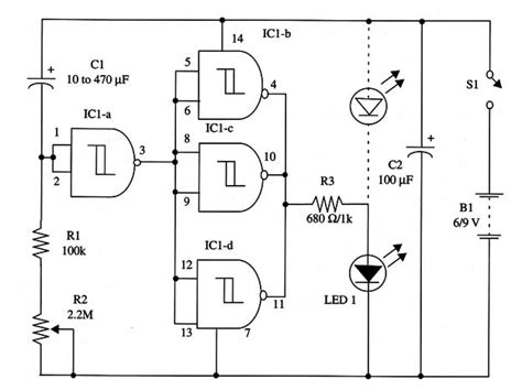 Image result for Circuit Diagram Timer Using 4093 IC