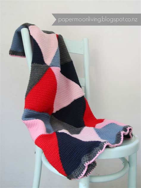 Image result for Crochet Triangle Blanket Pattern