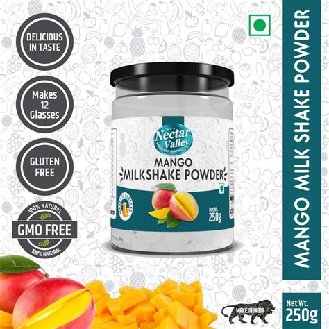 Buy NECTAR VALLEY INSTANT MANGO MILK SHAKE POWDER | REAL TASTE OF MANGOES | MAKES 12 GLASSES ...