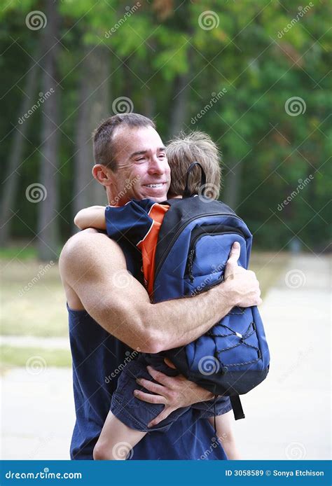 One Last Hug stock image. Image of hugging, child, little - 3058589