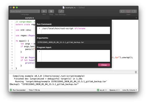Auto Run Rust 的图像结果