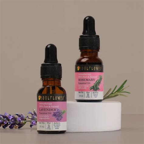 Shop Rosemary & Lavender Essential Oil Set For Thick Hair – Soulflower.in