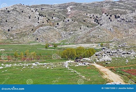 A Beautiful Landscape View of the the Snow Topped Taurus Mountains in ...