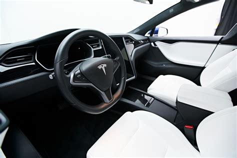 Tesla Model S White Interior
